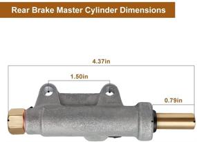 img 1 attached to ВЫСОКОКАЧЕСТВЕННЫЙ Главный тормозной цилиндр заднего тормоза для Polaris Sportsman & Magnum - Гарантированно подходит для моделей 335, 400, 450, 500, 600, 700, 800