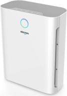 🌬️ okaysou apollo 718 air purifier: powerful 3-in-1 large room cleaner for pets, asthma, and smokers - eliminate 99.9% dust, pollen, smoke odor, vocs, with washable h13 true hepa filter - white logo