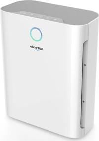 img 4 attached to 🌬️ Okaysou Apollo 718 Air Purifier: Powerful 3-in-1 Large Room Cleaner for Pets, Asthma, and Smokers - Eliminate 99.9% Dust, Pollen, Smoke Odor, VOCs, with Washable H13 True HEPA Filter - White