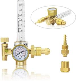 img 4 attached to 🔧 RX WELD Argon/CO2 Mig Tig Flow Meter: Accurate Gas Regulator Gauge for Welding Welders