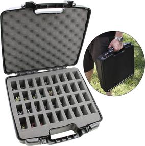 img 4 attached to 🧳 Ultimate Travel Storage Solution: CASEMATIX Shell Miniature Storage Travel Case