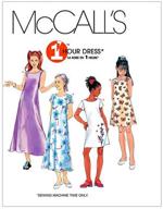 👗 mccall's patterns m6098 girls' dresses size ch (7-8-10), available in two lengths logo