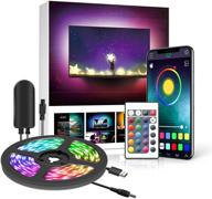 📺 nexillumi led tv backlight usb powered for 32"-60" tv, color changing strip lights with remote & app control, mirror, pc compatible, sync to music, 5050 rgb leds for android & ios логотип