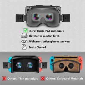 img 1 attached to 🎮 OIVO 3D VR Headset Compatible with Nintendo Switch & Nintendo Switch OLED Model - Advanced Switch VR Labo Goggles for Ultimate Virtual Reality Experience