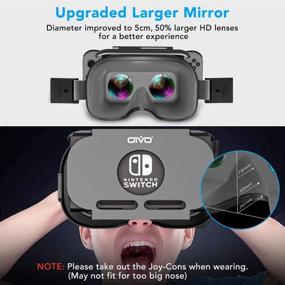 img 3 attached to 🎮 OIVO 3D VR Headset Compatible with Nintendo Switch & Nintendo Switch OLED Model - Advanced Switch VR Labo Goggles for Ultimate Virtual Reality Experience