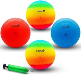 img 4 attached to Playground Ball-Play Combo: Dodgeball, Kickball, Handball for Outdoor Fun!