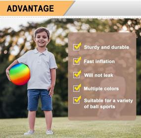 img 2 attached to Playground Ball-Play Combo: Dodgeball, Kickball, Handball for Outdoor Fun!