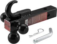 🚚 buddyer trailer hitch receiver: towing ball mounts, 1-7/8&quot;, 2&quot; &amp; 2-5/16&quot; tri ball hitch with hook, hollow shank and hitch pin logo