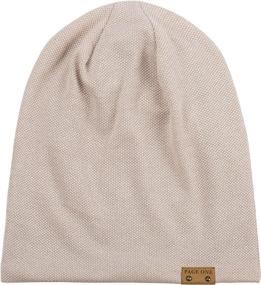 img 2 attached to 🧣 Winter Warm Chunky Oversized Hat for Men - PAGE ONE Slouchy Beanie for Comfort and Coziness