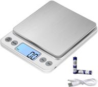 🍽️ kubei digital food scale - upgraded 5kg/0.1g kitchen scale for cooking baking, high precision electronic scale with lcd display - weight grams and oz logo