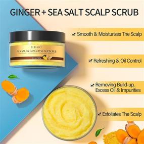 img 3 attached to 🌊 Gentle Scalp Exfoliating Scrub with Sea Salt and Ginger – Removes Buildup, Dandruff, and Dry Scalp | Nourishing Hair Treatment | Parabens-free (10.6 oz / 300 g)