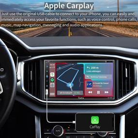 img 3 attached to «🚗 Улучшенный автомагнитола Double Din: Apple Carplay, 7-дюймовый Full HD сенсорный экран, Bluetooth, Mirror Link, камера заднего вида, управление на руле, поддержка сабвуфера, USB/SD порт, входы A/V, FM/AM радио»