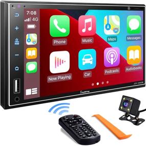 img 4 attached to «🚗 Улучшенный автомагнитола Double Din: Apple Carplay, 7-дюймовый Full HD сенсорный экран, Bluetooth, Mirror Link, камера заднего вида, управление на руле, поддержка сабвуфера, USB/SD порт, входы A/V, FM/AM радио»