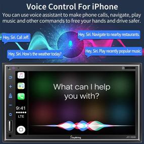 img 2 attached to «🚗 Улучшенный автомагнитола Double Din: Apple Carplay, 7-дюймовый Full HD сенсорный экран, Bluetooth, Mirror Link, камера заднего вида, управление на руле, поддержка сабвуфера, USB/SD порт, входы A/V, FM/AM радио»