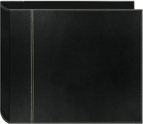 img 2 attached to 📚 Premium Pioneer 12x12 3-Ring Scrapbook Binder: Sleek Black on Black Design