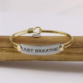 img 2 attached to 👑 Yiyang Inspirational Leather Bracelet: Vintage Brown Motivational Jewelry for Women