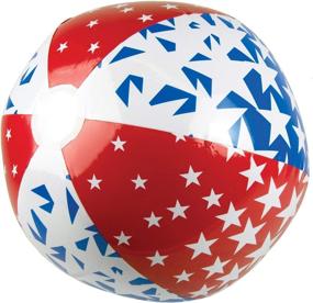 img 2 attached to 🏊 Fun in the Sun: Poolmaster American Stars Inflatable Pool & Beach Ball (24 Inch) - Red, White, and Blue