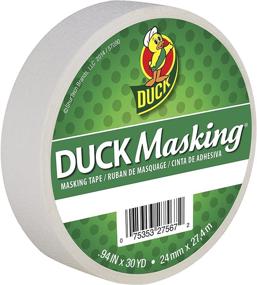 img 4 attached to 🦆 Duck Brand White Color Masking Tape, 0.94-Inch x 30 Yards