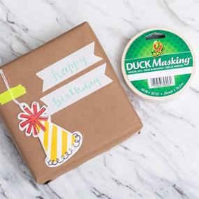 img 2 attached to 🦆 Duck Brand White Color Masking Tape, 0.94-Inch x 30 Yards