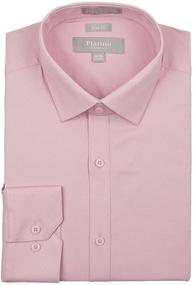 img 1 attached to MARQUIS Spandex Dress Shirt: Classy and Comfortable Attire for Medium-Sized Men