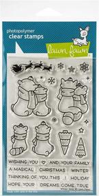 img 1 attached to Winter Skies Clear Stamps by Lawn Fawn: Add Whimsical Charm to Your Crafts!