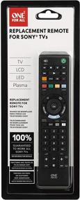 img 1 attached to One For All Sony TV Replacement Remote - Compatible with All Sony Televisions (LED, LCD, Plasma) - Ultimate TV Replacement Remote Control - Black - Urc1812