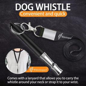 img 3 attached to 🐶 Premium Black Dog Whistle with Free Lanyard – Adjustable Frequencies, Stainless Steel Training Tool to Stop Barking Effectively