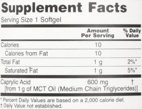 img 1 attached to 🥥 Набор из двух упаковок Caprylic Acid от Now Foods: 100 капсул для эффективного благополучия