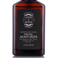 🧴 lather & wood's sophisticated face moisturizer for men: fragrance-free, luxurious, and unscented (3.5 oz) logo