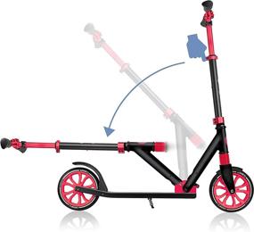 img 2 attached to 🛴 Globber NL Series: Versatile Foldable Kick Scooter for Kids, Teens, and Adults - Big Wheel, Adjustable T-Bar