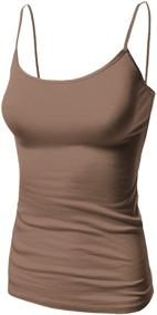 img 4 attached to Basic Seamless Camisole Spaghetti Slim Fit