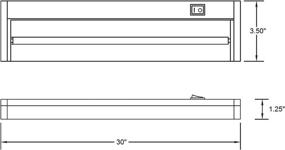 img 1 attached to NICOR Lighting Low Profile Dimmable 10353WH