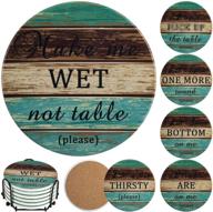 absorbent coasters for farmhouse housewarming protection логотип