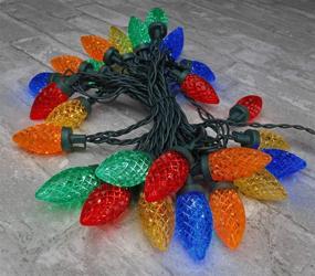 img 4 attached to 🎄 DecoBrite Multicolor C9 LED Christmas String Lights: Captivating Outdoor & Indoor Decorations for Christmas Tree, Patio, Garden, and Weddings - 16ft (4.8m) 25 ct.