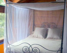 img 1 attached to 🪤 Premium King Size Mosquito Net Canopy for Bed - Basik Nature Jumbo. Thin Mesh Netting for Breezy Comfort. Keeps Insects Away with 2 Convenient Openings.
