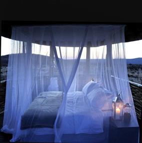 img 4 attached to 🪤 Premium King Size Mosquito Net Canopy for Bed - Basik Nature Jumbo. Thin Mesh Netting for Breezy Comfort. Keeps Insects Away with 2 Convenient Openings.