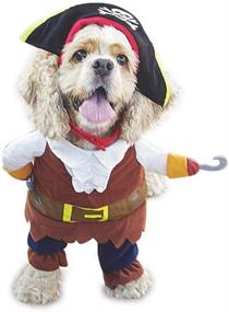 img 4 attached to 🏴 WORDERFUL Caribbean Style Pirate Costume for Dogs & Cats - Halloween Pet Clothes Cosplay (XS)