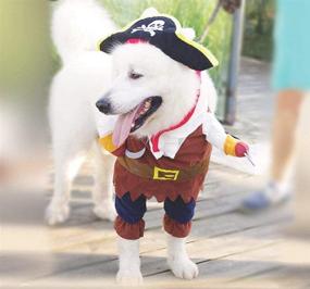 img 3 attached to 🏴 WORDERFUL Caribbean Style Pirate Costume for Dogs & Cats - Halloween Pet Clothes Cosplay (XS)