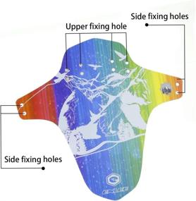 img 1 attached to Огнезащитный нашлепка для горного велосипеда, совместимый с моделью DNB00005E