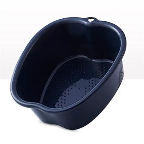 img 4 attached to Revitalize & Rejuvenate with our Large Foot Soaking Bath Basin - A Spa-Like Water Therapy for Feet, Featuring Acupoint Massage and Dead Skin Exfoliation (Black)