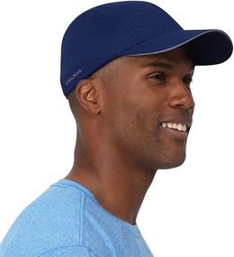 img 4 attached to TrailHeads Race Day Performance Running Hat: Lightweight, Quick-Dry Sport Cap for Men