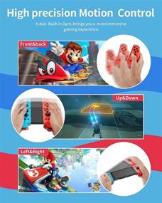 img 1 attached to 🎮 Switch Compatible Joypad Controller - Joycon Replacement for Switch, Back Map Button/Turbo/Dual Shock/Motion Control/L/R Remote Gamepad