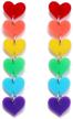 onlyjump rainbow earring earrings interlocking logo