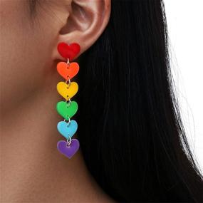 img 3 attached to ONLYJUMP Rainbow Earring Earrings Interlocking