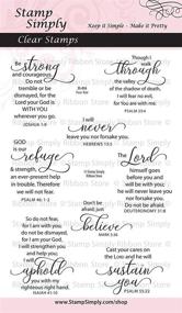 img 3 attached to 🙏 Fear Not Encouraging Words Christian Religious Clear Stamps - Stamp Simply, 4x6 Inch Sheet, Set of 8