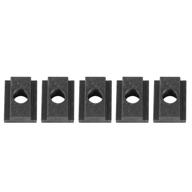 🛏️ 5-pack iron t slot nuts for tacoma truck bed deck rails - ideal t-slot nut compatibility logo