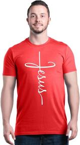 img 3 attached to Men's X-Large Shop4Ever Jesus Cross T-Shirt for Enhanced Visibility in Clothing