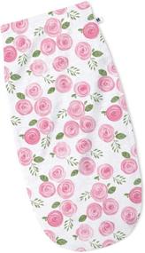 img 1 attached to 👶 Henry Hunter Baby Swaddle Cocoon Sack - Simple Swaddle, Soft & Stretchy Cotton Receiving Blanket for Newborns, 0-3 Months (Garden, Rose, Light Heather)