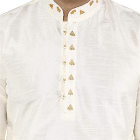 img 2 attached to 🌟 Bollywood-inspired Golden Pyjama: Comfortable & Stylish Men's Sleepwear for Indian Weddings