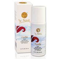 🌸 organic lady roll-on antiperspirant with dead sea minerals - dr. nona deodorant logo